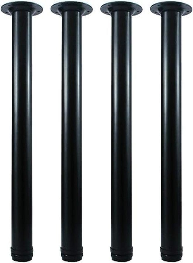 Ventuos New Town Adjustable Metal Furniture Legs, 14" Black Bench/Table Legs - Set of 4 Heavy-Duty Adjustable Legs for Coffee Tables, End Tables, Benches & DIY Furniture Projects - Image 1